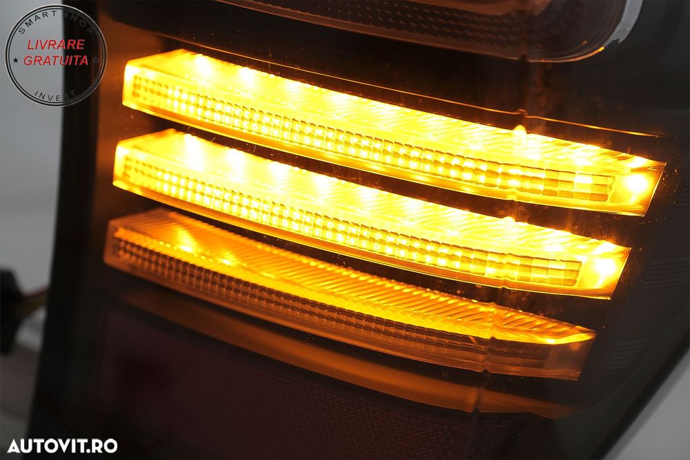 Stopuri LED Ford Ranger (2012-2018) Geam Clar cu Semnal Dinamic- livrare gratuita - 10