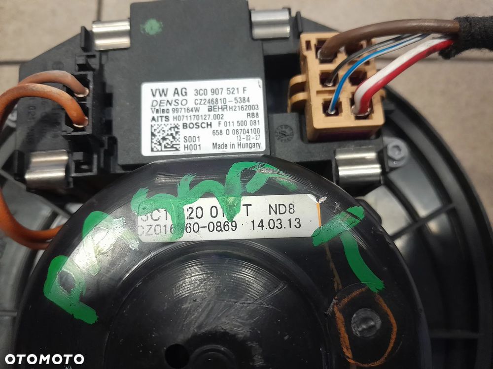 Dmuchawa wentylator nawiewów VW Passat B7 3C1820015T - 3