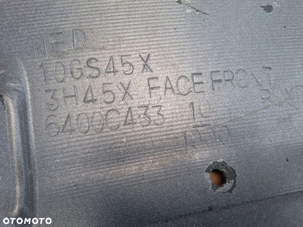 MITSUBISHI OUTLANDER II LIFT 10-12 CAŁY-NIE KLEJONY ZDERZAK PRZÓD PRZEDNI ORYGINAŁ 6400C433 WYSYŁKA 24H - 11