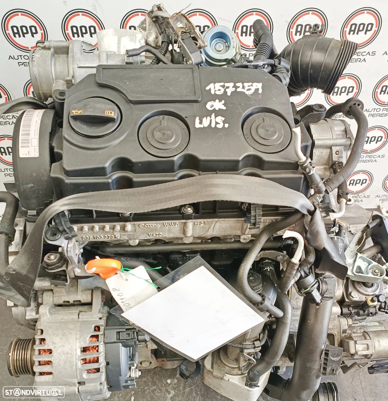 Motor usado Audi, Seat, VW 2.0 TDI, referência BMM, aproximadamente 223800 KMS. - 1