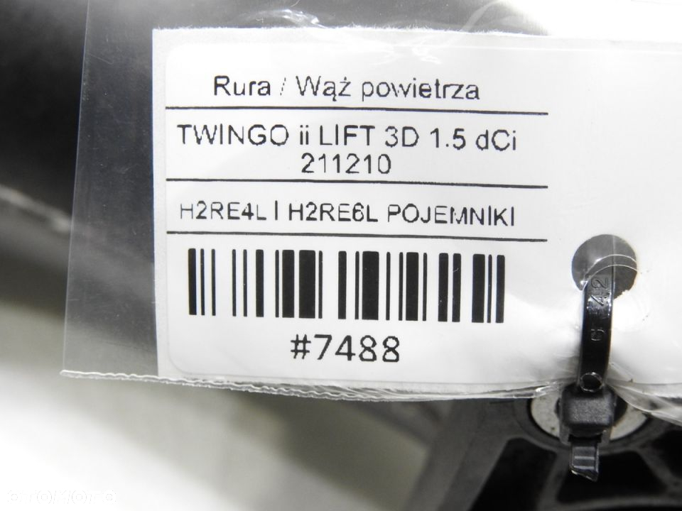 RURA DOLOT POWIETRZA RENAULT TWINGO II 1.5 DCI - 8