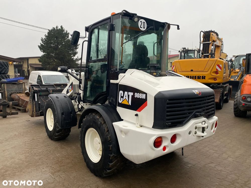 Caterpillar CAT 908M, 2020 ROK, 3400 MTH, ŁYŻKA OTWIERANA + WIDŁY, z NIEMIEC, - 7