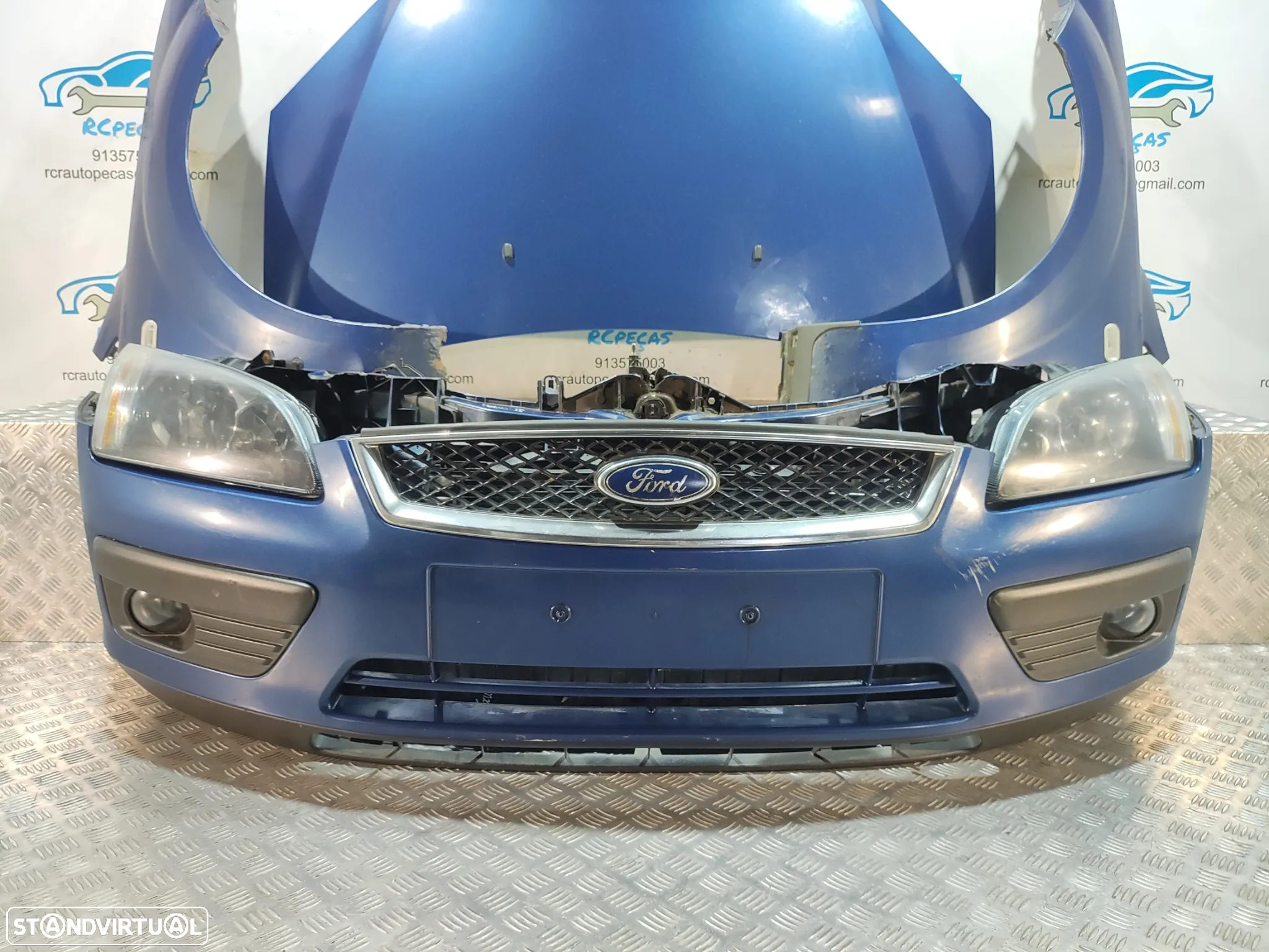 FRENTE COMPLETA FORD FOCUS 2 II MK2 FASE 1 CAPOT PARACHOQUES GUARDA-LAMAS OTICAS RADIADOR VENTILADOR FRENTE FIBRA REFORÇO - 6