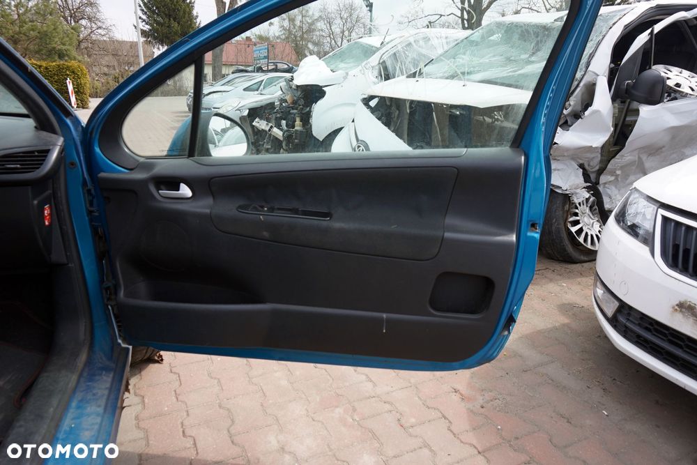 DRZWI PRZEDNIE PRAWE 207  3D HB KMU  NIEBIESKI PEUGEOT 2006-2009 - 9