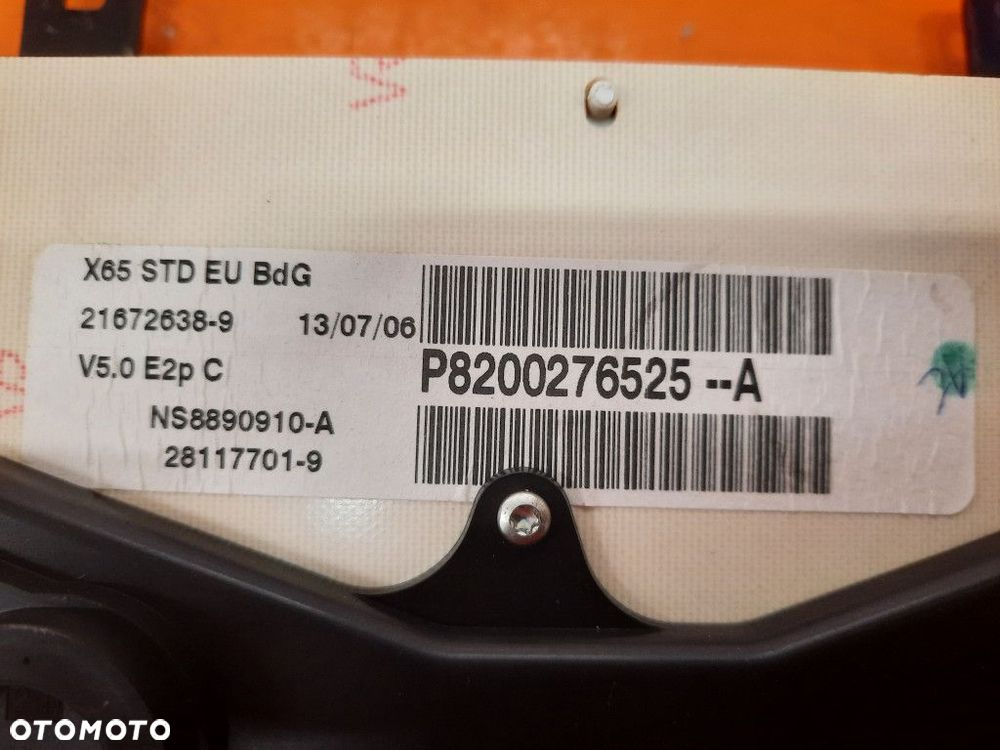 RENAULT CLIO II 2 LIFT 01-05 1,2MT LICZNIK ZEGARY P8200276525 - 7