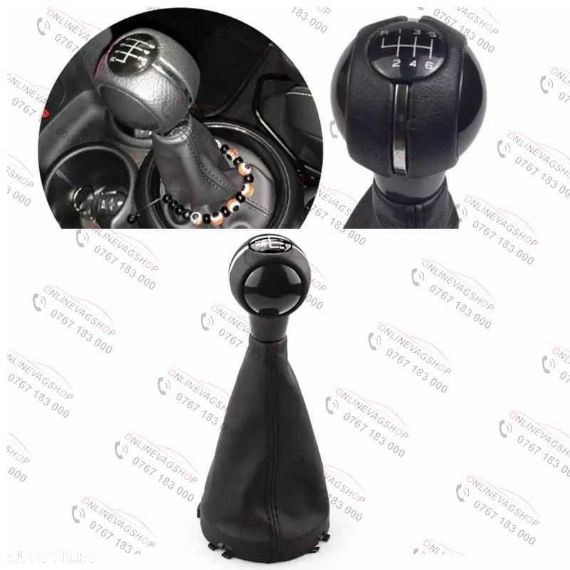 Nuca piele Mini Cooper R55 R56 R57 R58 R59 R60 R61 + manson schimbator - 3