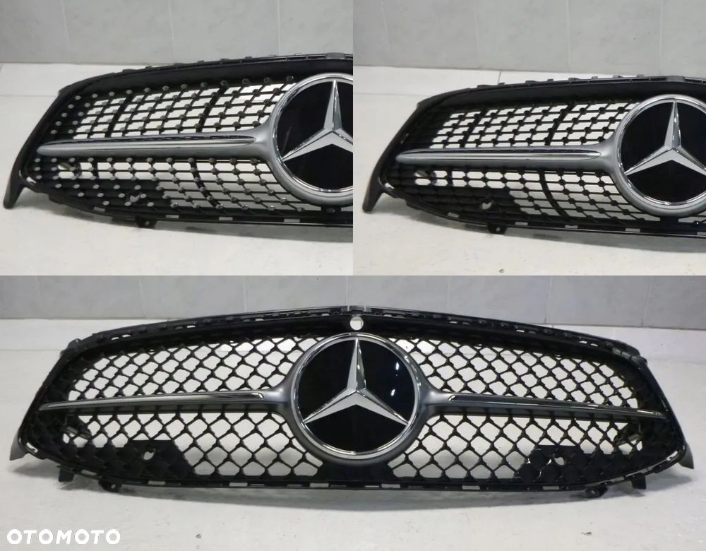 MERCEDES CLA 118 C118 W118 X118 LIFT GRILL ATRAPA CHŁODNICY 2XPDC CZARNY CHROM ORYGINAŁ - 2