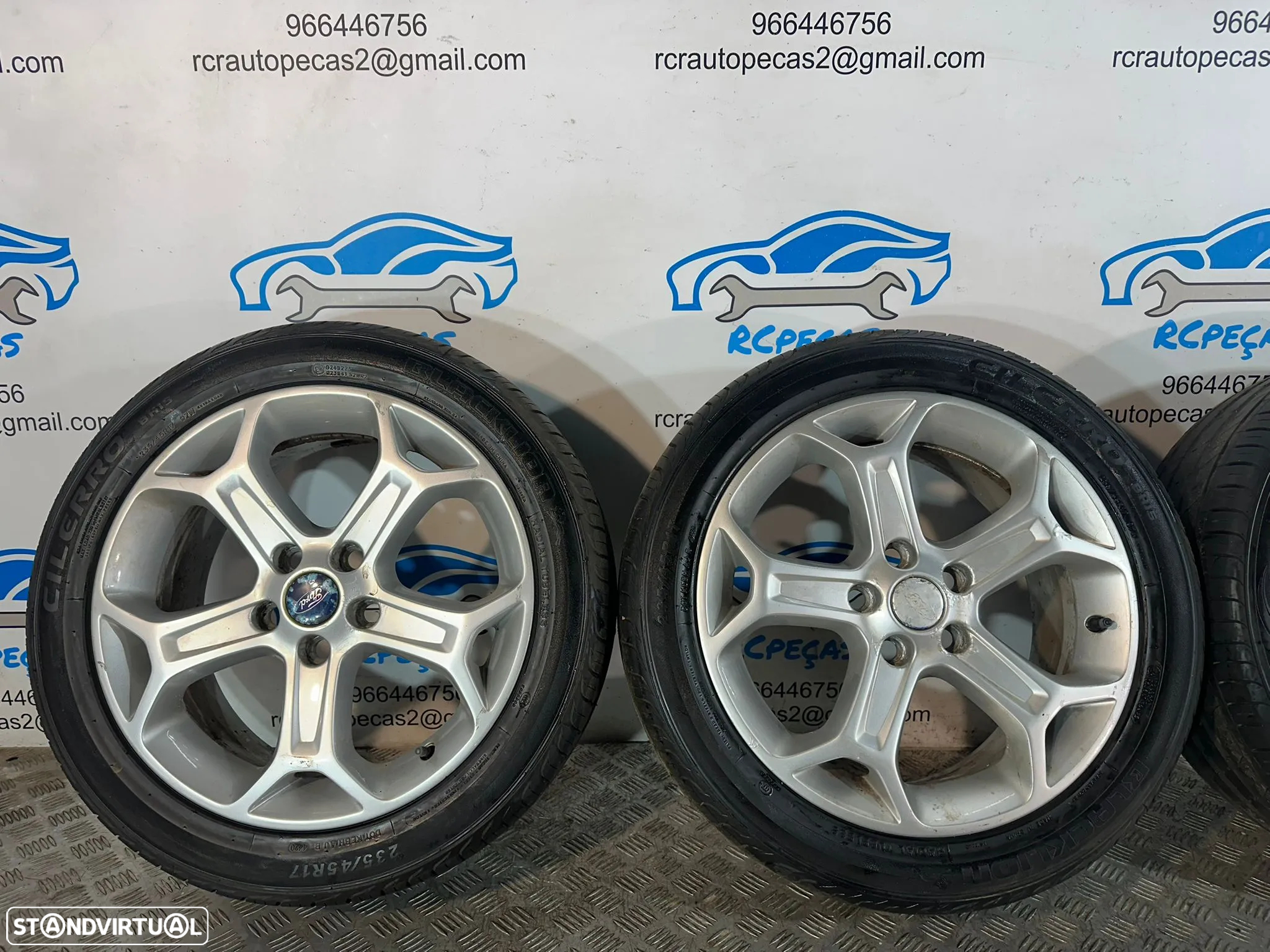 .Conjunto Jantes 17 Originais Ford 7S7J-1007-AA 5x108 7.5J ET55 - 6