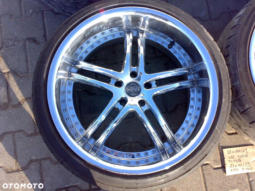 chevrolet camaro v 2009 2015 koła felgi 22'' chrom 5x120 bazo 265/35r22 - 2