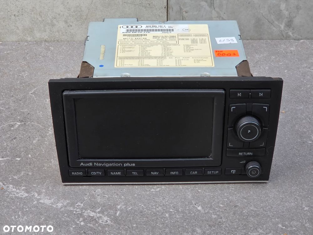 AUDI A4 B6 B7 RADIO ODTWARZACZ NAWIGACJA RNS-E 2DIN 8E0035192C KOD STAN - 2