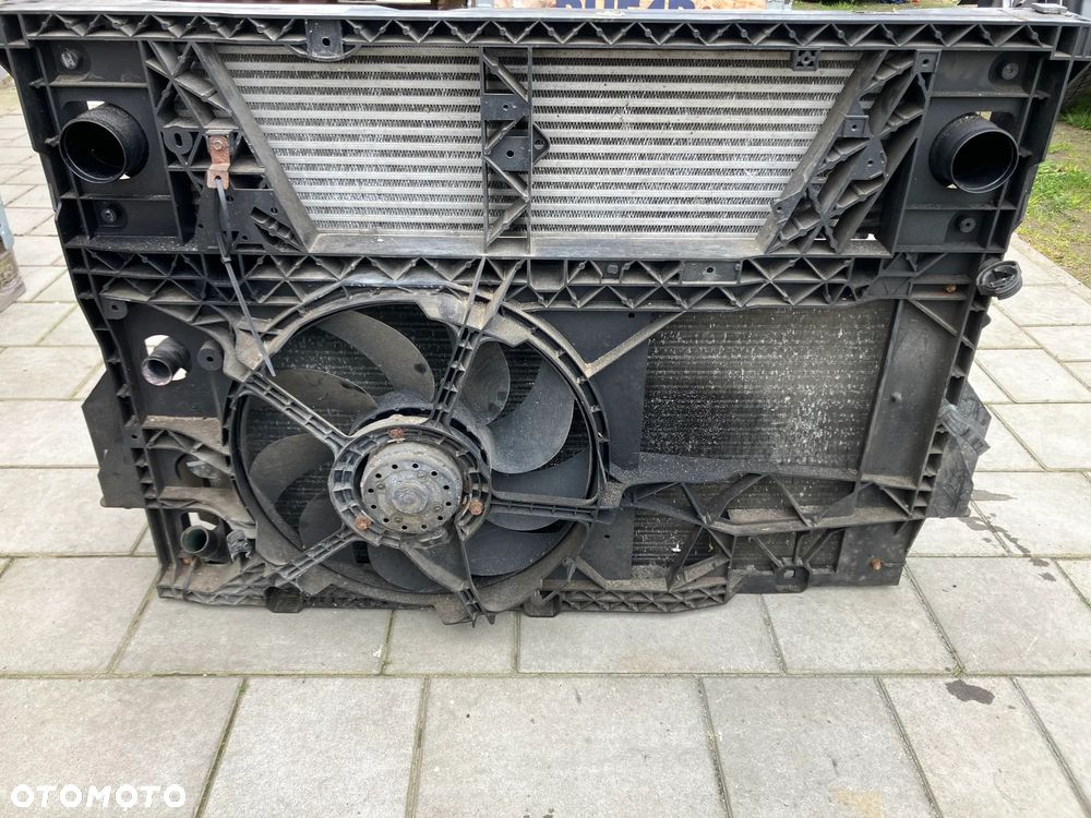 KOMPLET CHŁODNIC RENAULT MASTER II 2.2 DCI 2002 ROK MOVANO PAS PRZEDNI KASETA CHŁODNICA WODY INTERCOOLER WENTYLATOR 8200023040 - 1