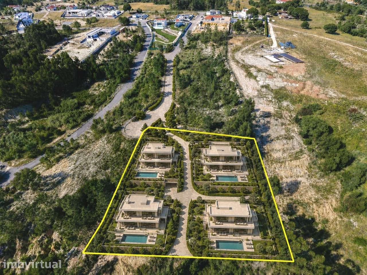2 Terrenos Urbanos com Vista Panorâmica Ideal para Moradias de Luxo - - Grande imagem: 3/24