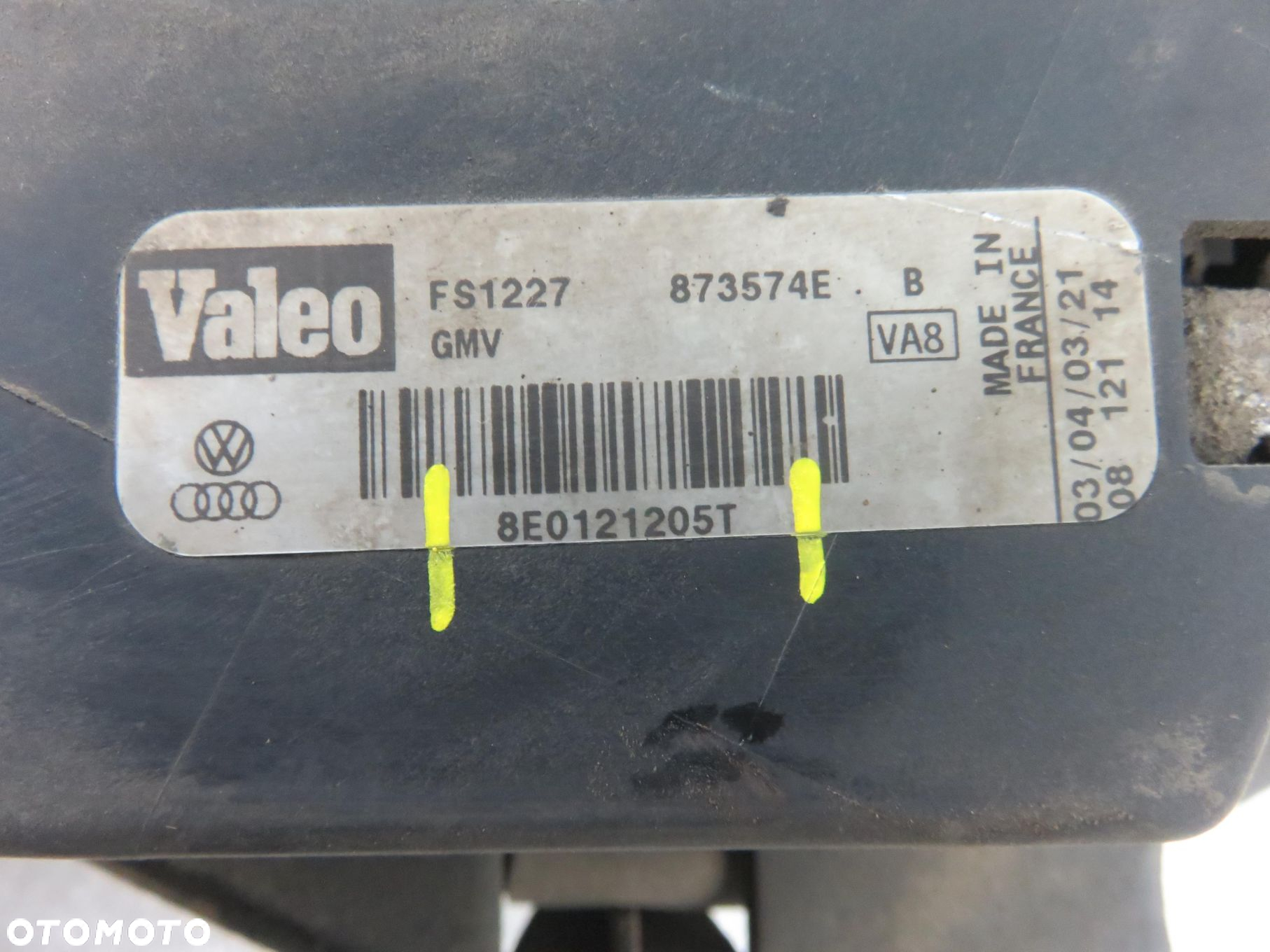 WENTYLATOR CHŁODNICY AUDI A4 B6 1.9 TDI PD 8E0121205T - 2