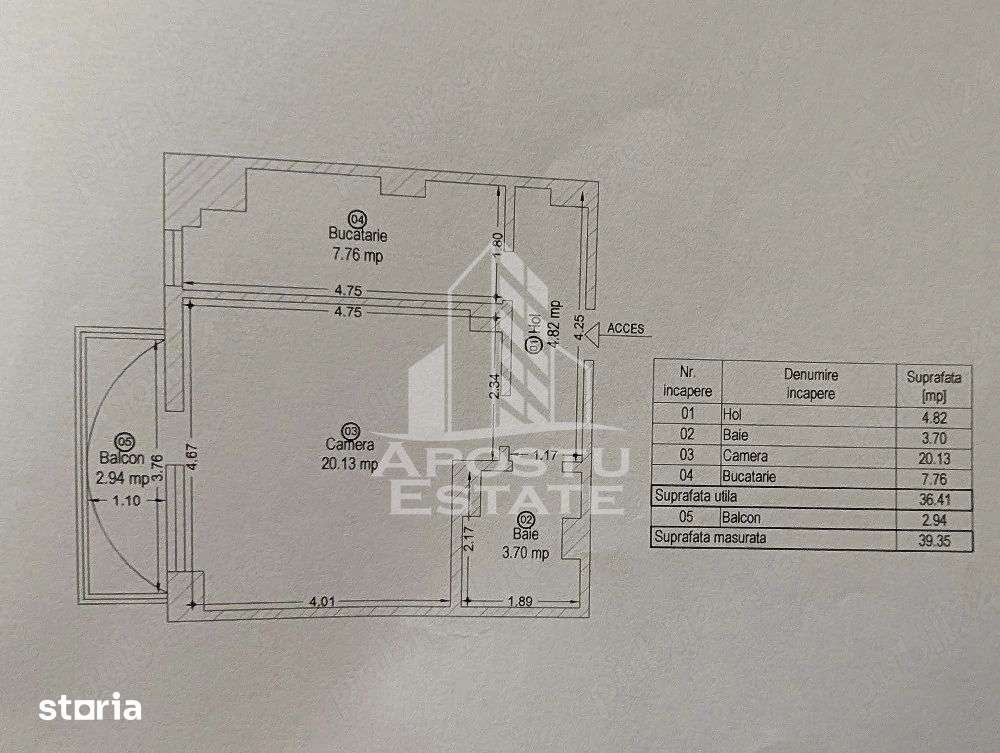Apartament cu 1 camera de vanzare, in zona Stefan cel Mare, Timisoara — fotografia 3