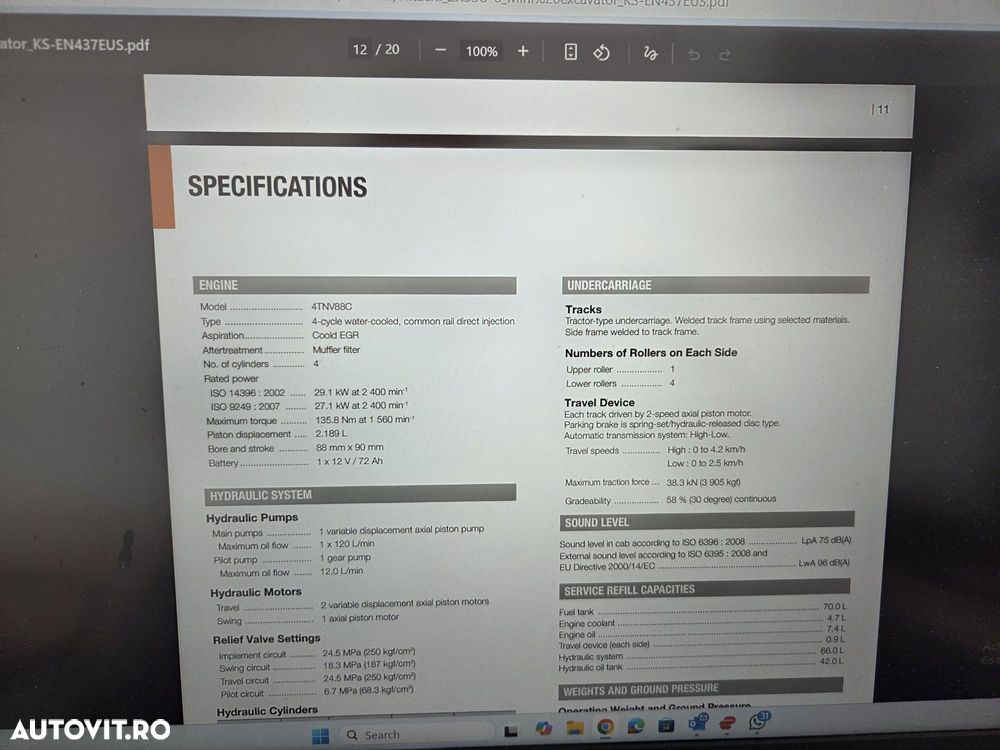 Hitachi ZX55, 5t, 2020, 2.189h, CUPLA RAPIDA HIDRAULICA+3 CUPE, senile cauciuc NOI, inst picon pe brate, inst rotire pe brate, LAMA NIVELARE, ad sapare 5m, latime 2m, ridica 3,2t, Aer cond, posibilitate leasing, STARE FOARTE BUNA-PROMOTIE 41.900 EUR+Tva - 31
