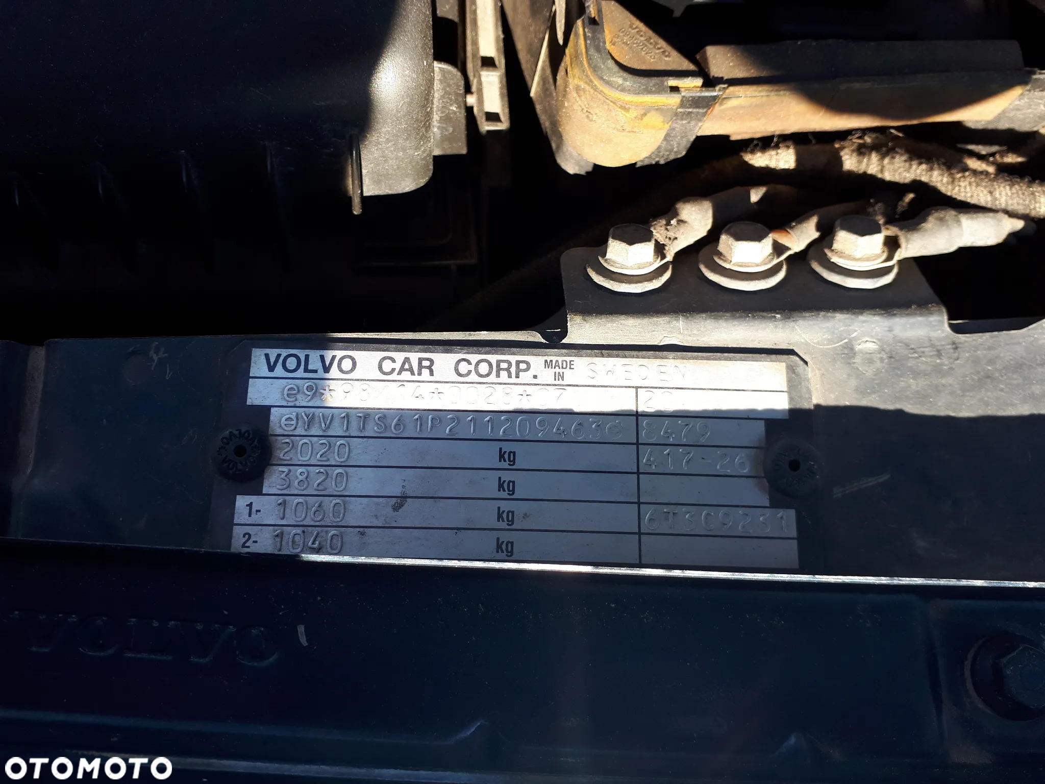 VOLVO S80 98-04 2.4 20V ZDERZAK TYŁ TYLNY 417-26 - 18