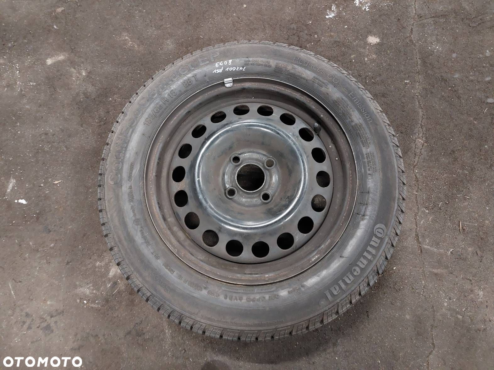 KOŁO FELGA OPONA ZAPAS 4x100 6Jx15 ET49 FI56,6 185/65R15 OPEL ASTRA G - 1