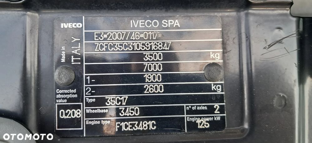 Iveco Daily 35C17 Doka Dopel Kabina Brygadówka - 40