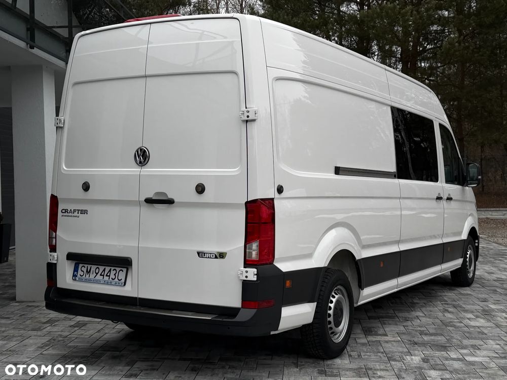 Volkswagen Crafter Brygadowy 7 osób / L4H2 / Oryginalna zabudowa VW / 2.0 TDI 140km / EURO6 / Najbogatsza wersja / FULL LED / Automatyczna skrzynia biegów / FV 23% - 7