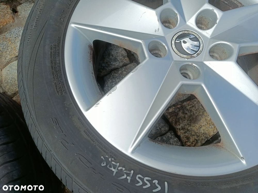 Felgi Aluminiowe 16 Skoda Octavia 3 5x112 ET46 5E0601025H Koła VW Seat Audi 6,5Jx16H2 - 17