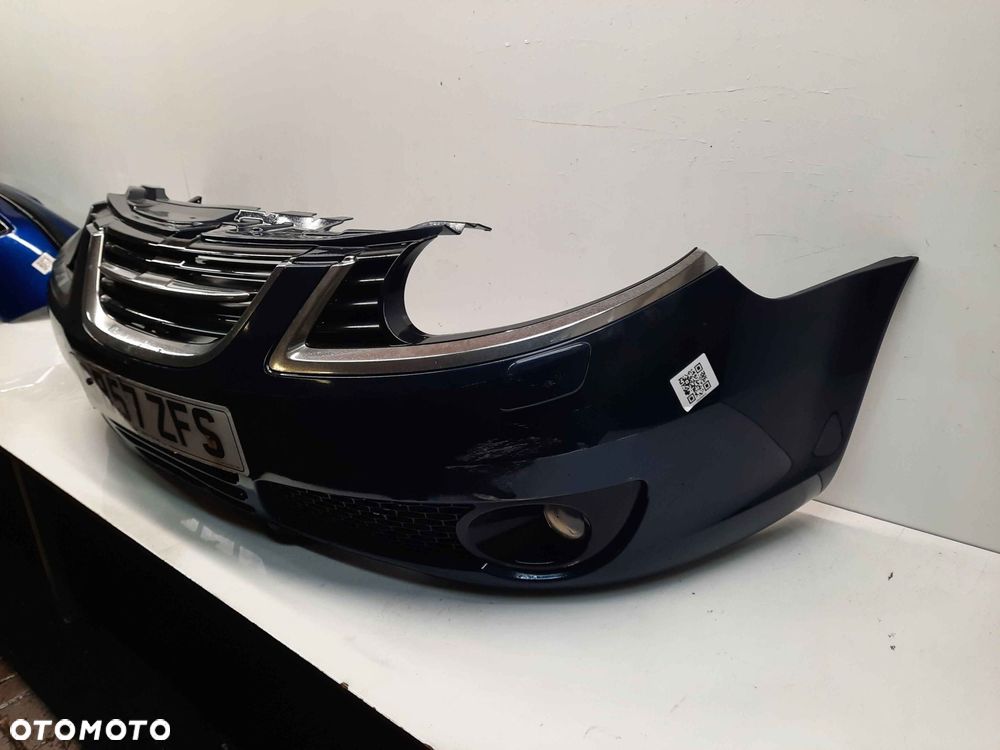 ^ ZDERZAK PRZÓD PRZEDNI DO SAAB 9-5 95 DRUGI LIFT 2 FL GRANAT GRANATOWY SPRYSKIWACZE LAMP XENON HALOGENY - 3