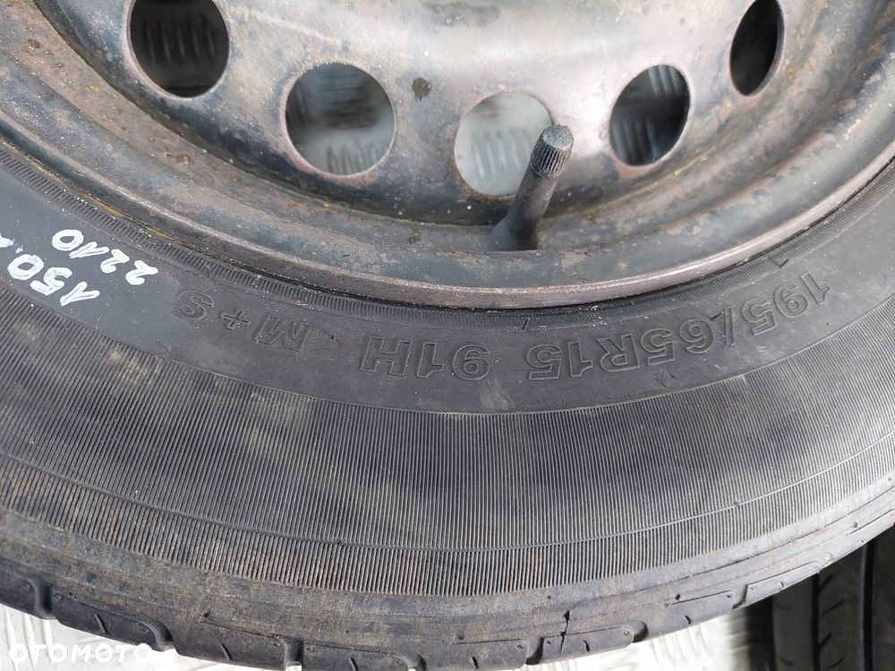 KOŁA FELGI OPONY LETNIE 2 SZT 4x100 6,5Jx15 ET45 195/65R15 RENAULT - 9