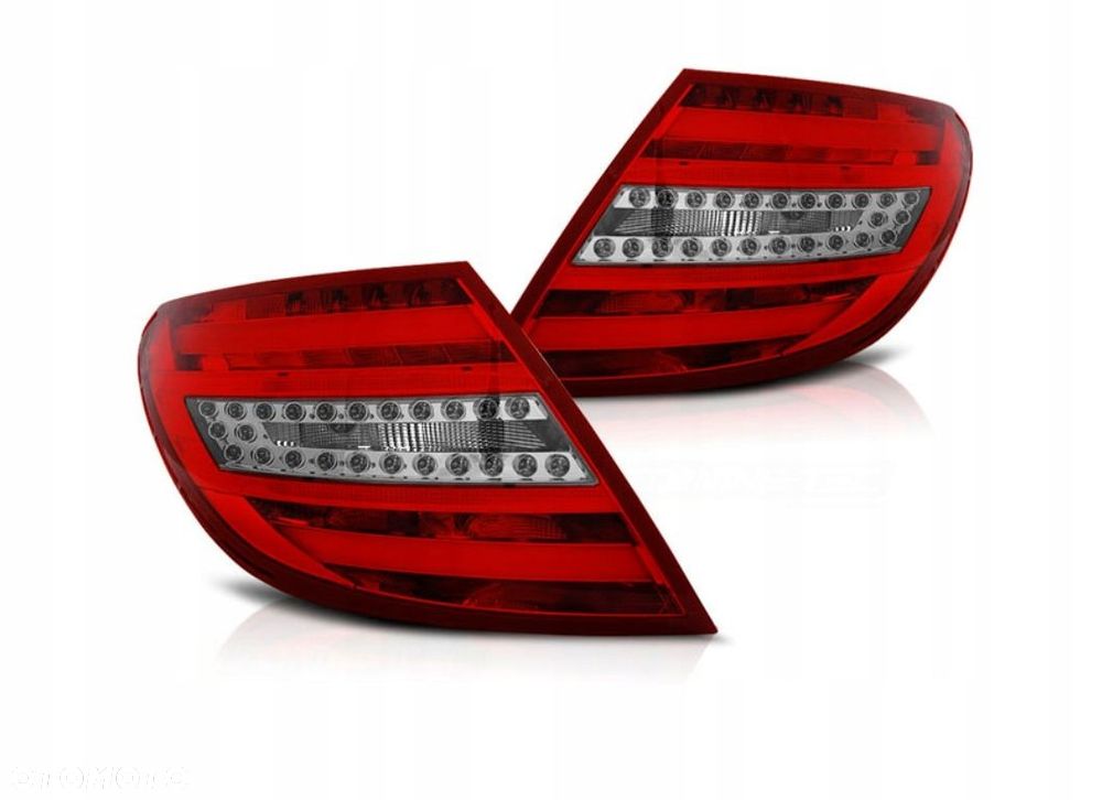 Lampy tyl Led Neon Red Mercedes C klasa 204 sedan - 1