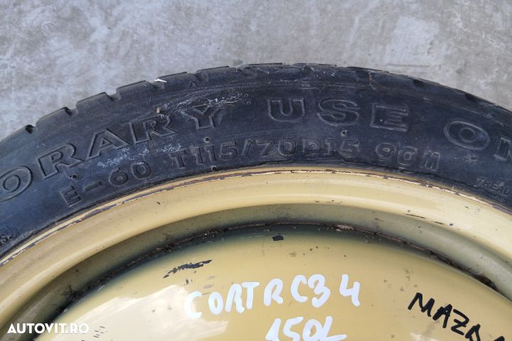 Roata de rezerva slim R15 37J15X4T 115/70 R15 37J15X4T 115/70 R15 Maz - 2