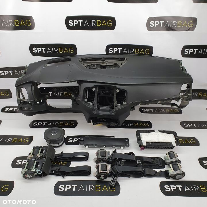 VOLVO XC90 II XC 90 DESKA ROZDZIELCZA KONSOLA KOKPIT PULPIT PODUSZKI AIRBAG AIR BAG PASY KIT SET - 1