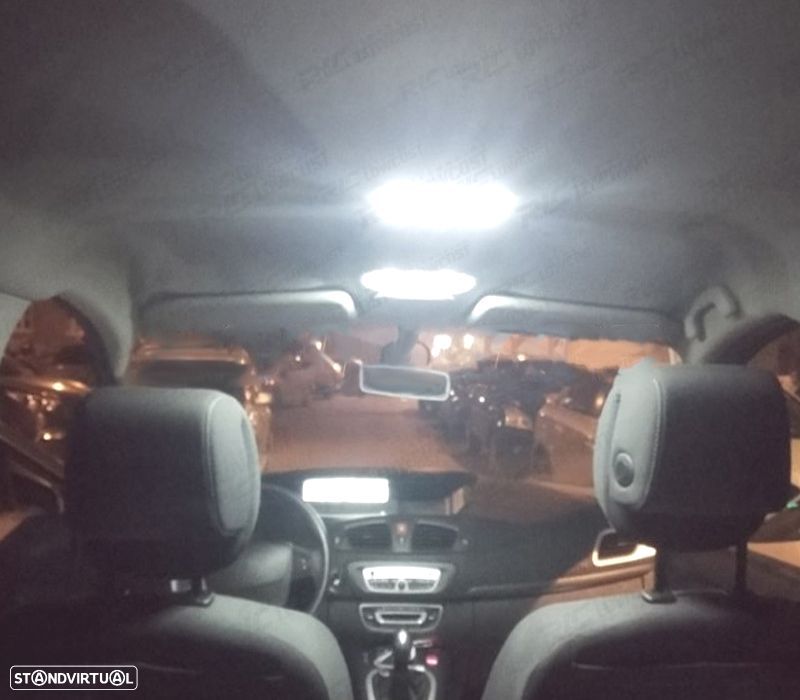 KIT COMPLETO 17 LAMPADAS LED INTERIOR PARA RENAULT SCENIC III 3 MK3 09-16 - 3