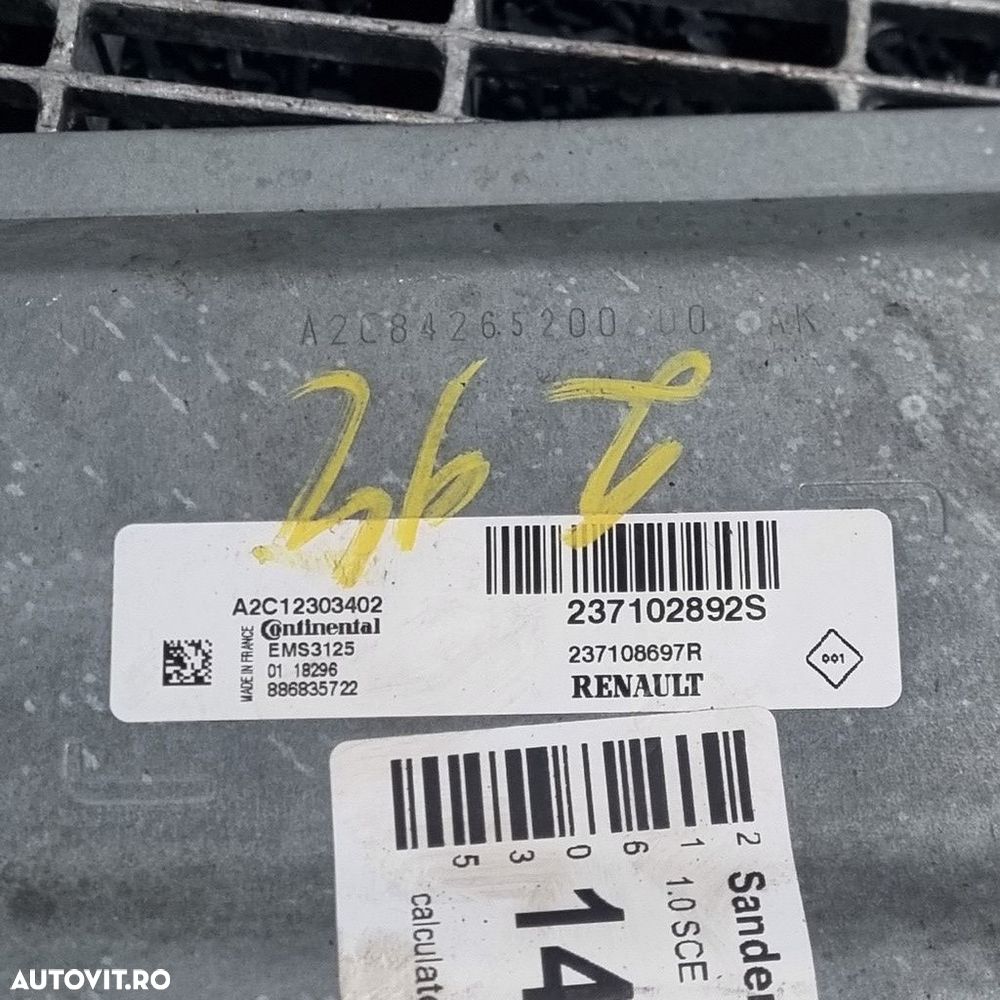 Calculator motor Dacia Sandero 2 Facelift 1.0 SCE 2016 - 2020 73CP Manuala B4D 401 B4D ... - 5