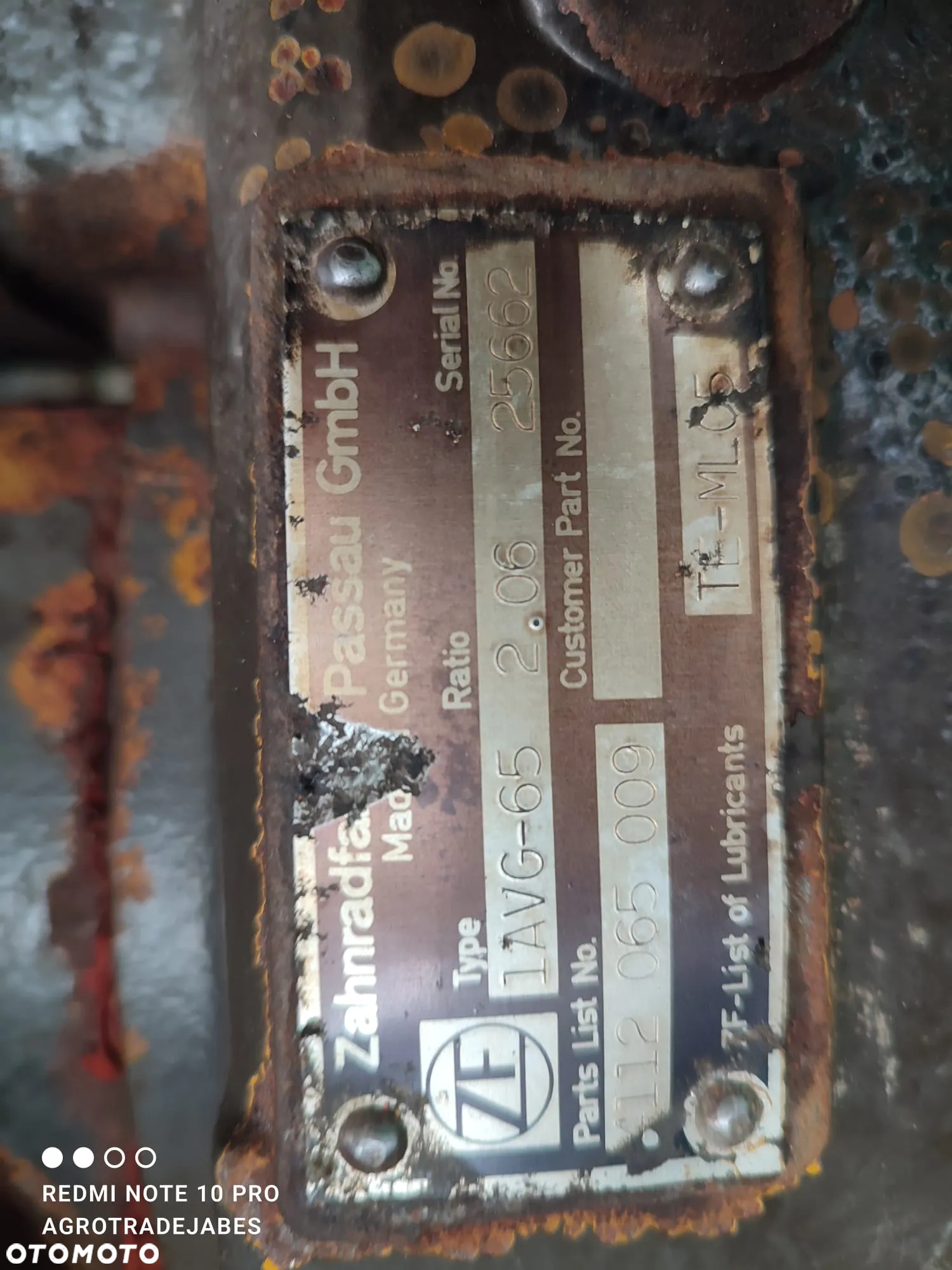 Most napędowy  AV-225  25662 Zettelmeyer ZL602  Tył - 12