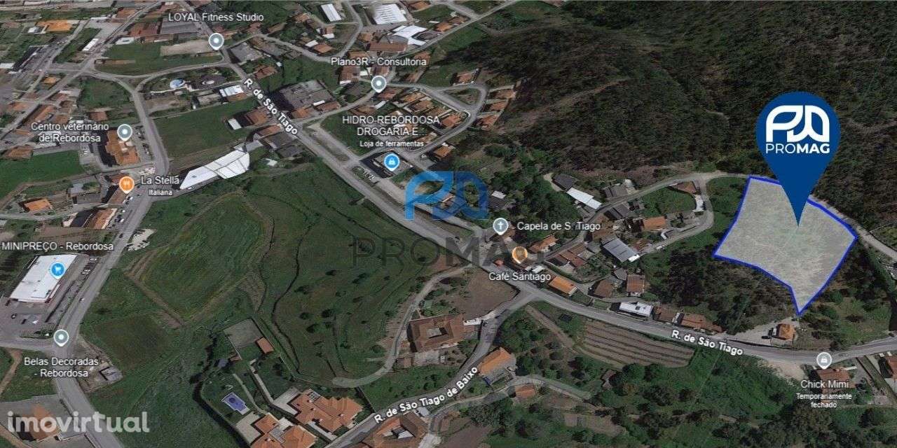 Terreno Rústico em Rebordosa – 5.690 m² junto à Capela de São Tiago - Grande imagem: 2/20