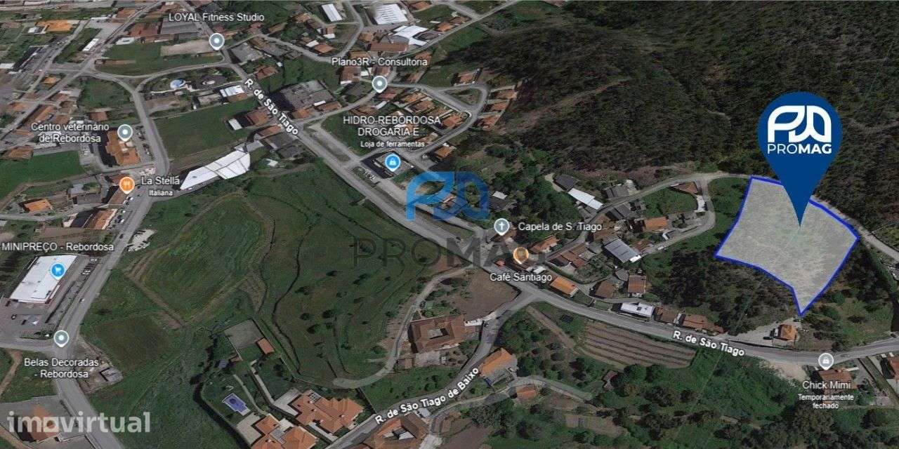 Terreno Rústico em Rebordosa – 5.690 m² junto à Capela de São Tiago - Grande imagem: 2/20