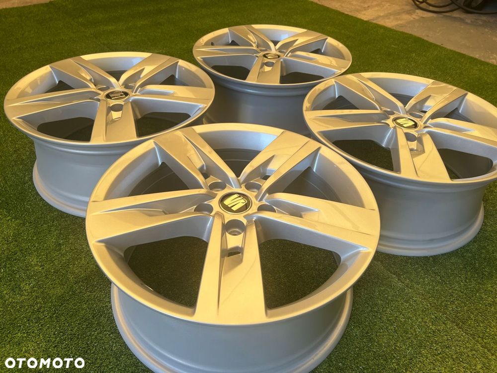 KOMPLET FELG FELGI ALU SEAT 5F0 LEON CUPRA 17 ET49 5X112 ORYGINALNE - 3
