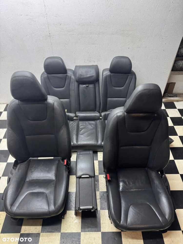 fotel lewy prawy fotele kanapa tył volvo s60 ii 2011-2018 skóra - 2