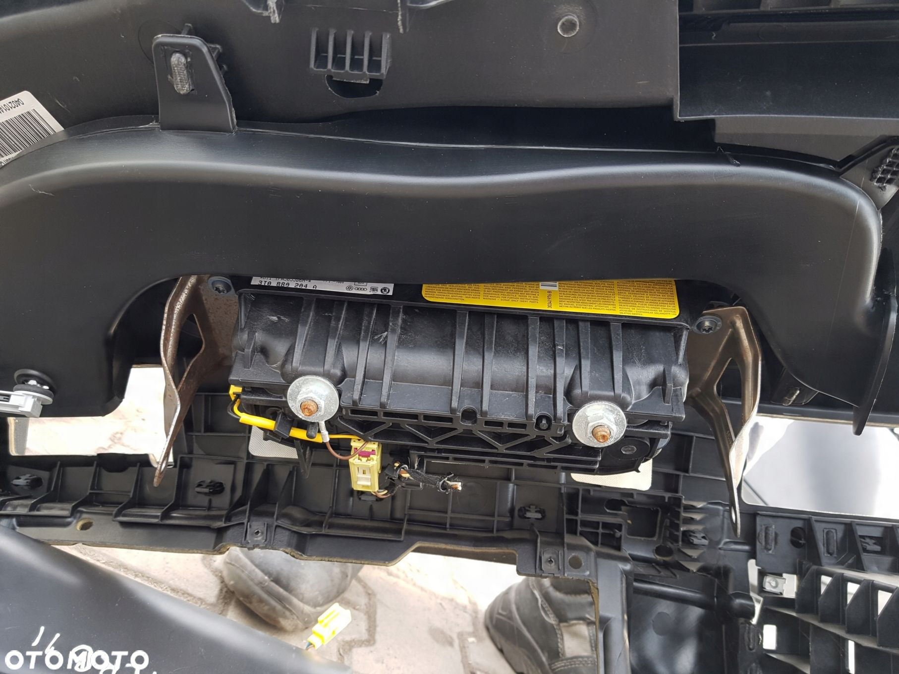 SKODA SUPERB 2 II 08-12r DESKA ROZDZIELCZA KONSOLA PASY PODUSZKI AIRBAG - 7