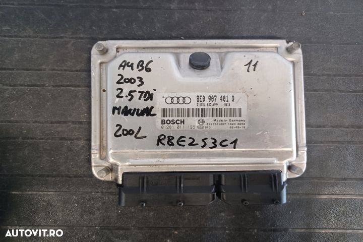 Calculator motor ECU 8E0907401Q 0281011135 - 2.5 TDI 8E0907401Q 02810 - 1