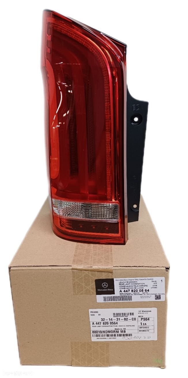 LAMPA TYLNA LEWA LED MERCEDES V-KLASA 447 VITO - 1