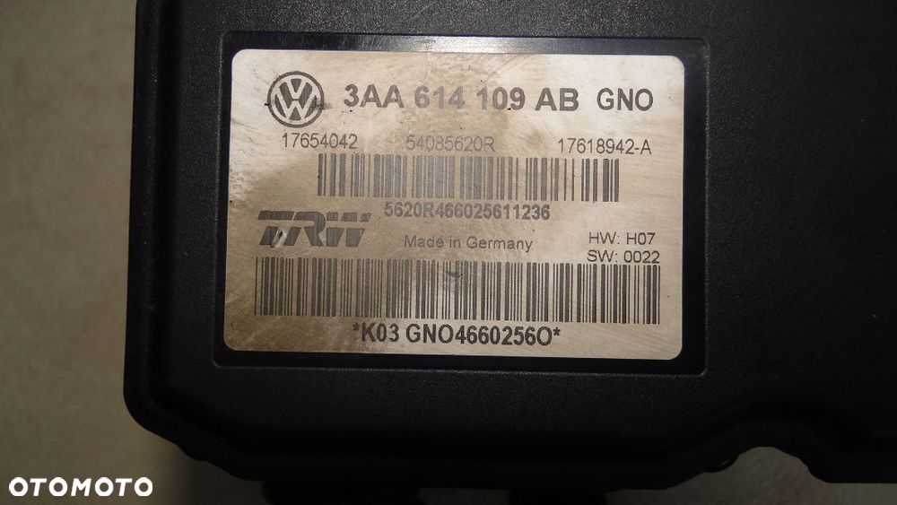 VW PASSAT B7 STEROWNIK ABS ESP POMPA HAMULCOWA EUROPA - 3