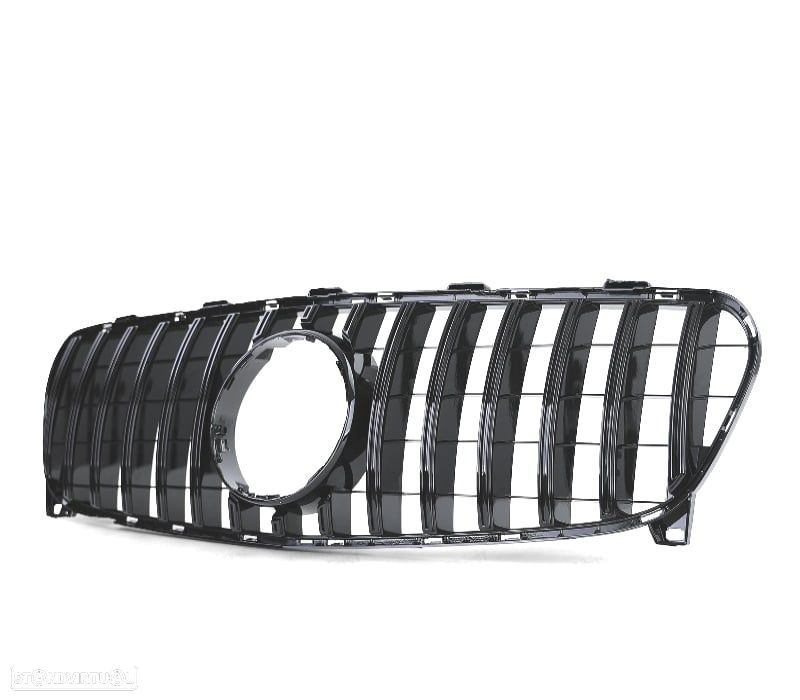 GRELHA FRONTAL MERCEDES GLA X156 17-20 LOOK AMG PRETO BRILHANTE - 3
