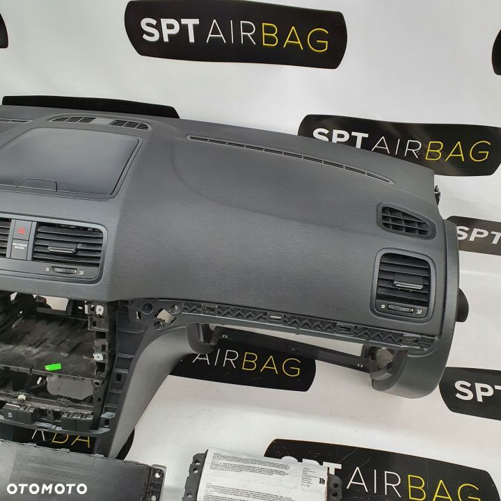 SKODA YETI DESKA ROZDZIELCZA KONSOLA KOKPIT PULPIT PODUSZKI AIRBAG AIR BAG PASY KIT SET - 4