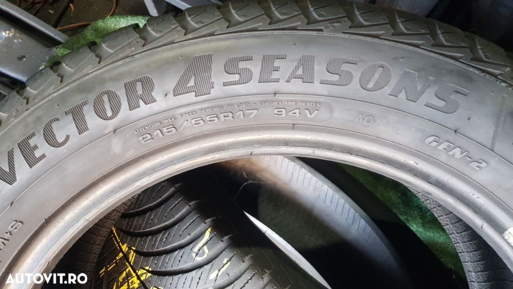 Anvelope 2x215 55 17 goodyear all season dot 19 mm 5 - 6
