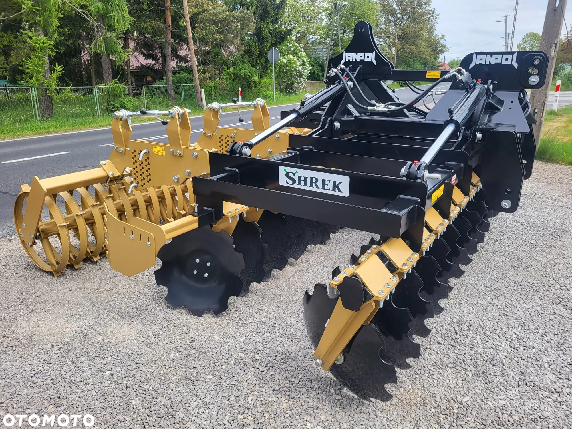 brona talerzowa hydrauliczna JANPOL SHREK 5m 560 talerz daszek 600 HIT - 4
