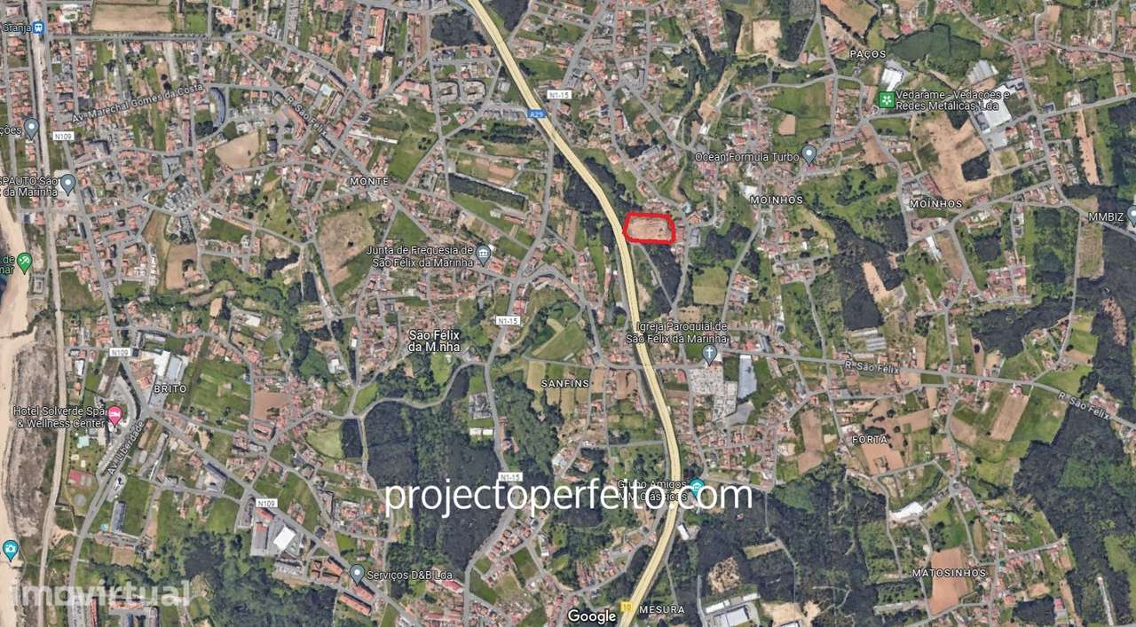 Lote de Terreno  Venda em São Félix da Marinha,Vila Nova de Gaia - Grande imagem: 2/2