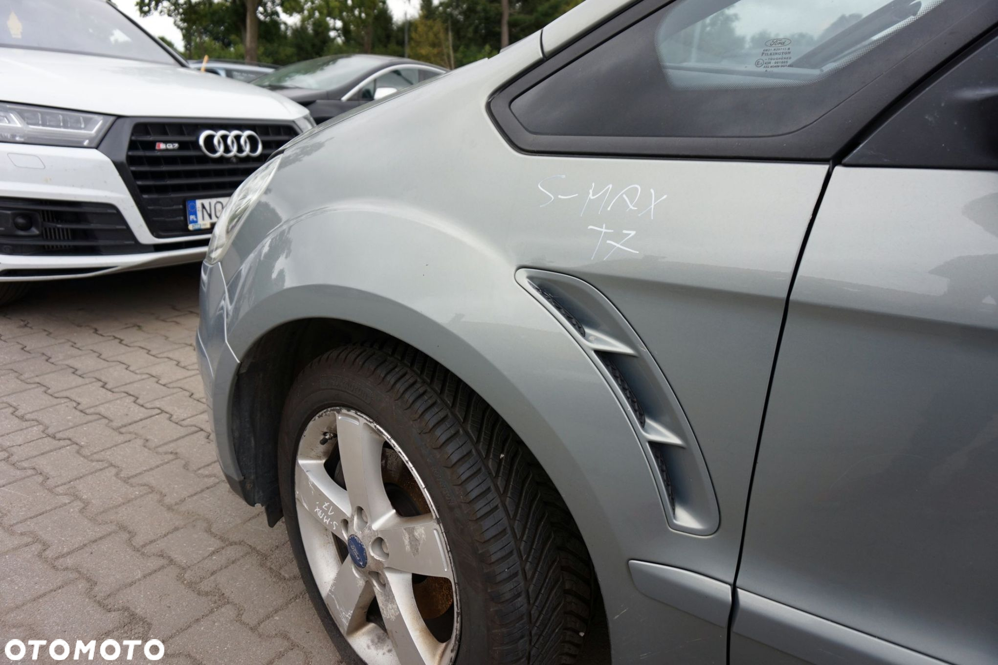 MASKA ZDERZAK BŁOTNIKI LAMPY S-MAX I MK1 T7 XENON EU FORD 2006-2010 SZARY THUNDER PRZÓD KOMPLETNY - 31