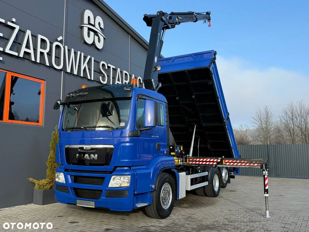 MAN TGM TGS TGX 26.360 // E5 // 6x2 6x4 // WYWROTKA 3-S // HMF 1420 K2 // kipper, krane, crane, żuraw, dźwig, wywrot - 2