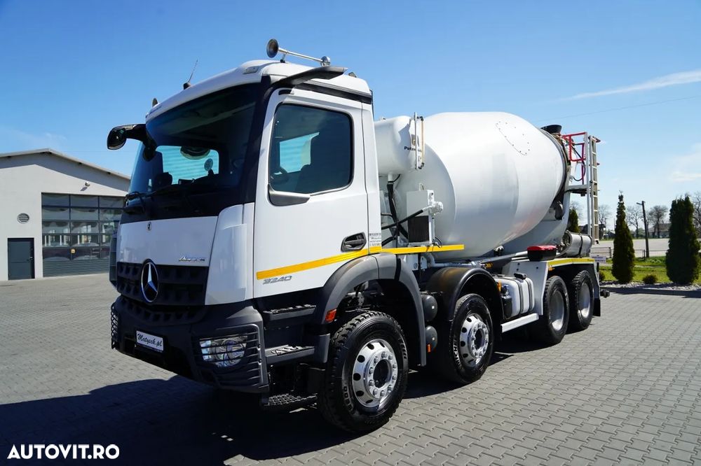 Mercedes-Benz AROCS 3240 / 9M3 BETONIERĂ / 8x4 / BETONIERĂ / AUTOMATĂ / CAMERĂ / JANTE DIN ALIAJ / - 3