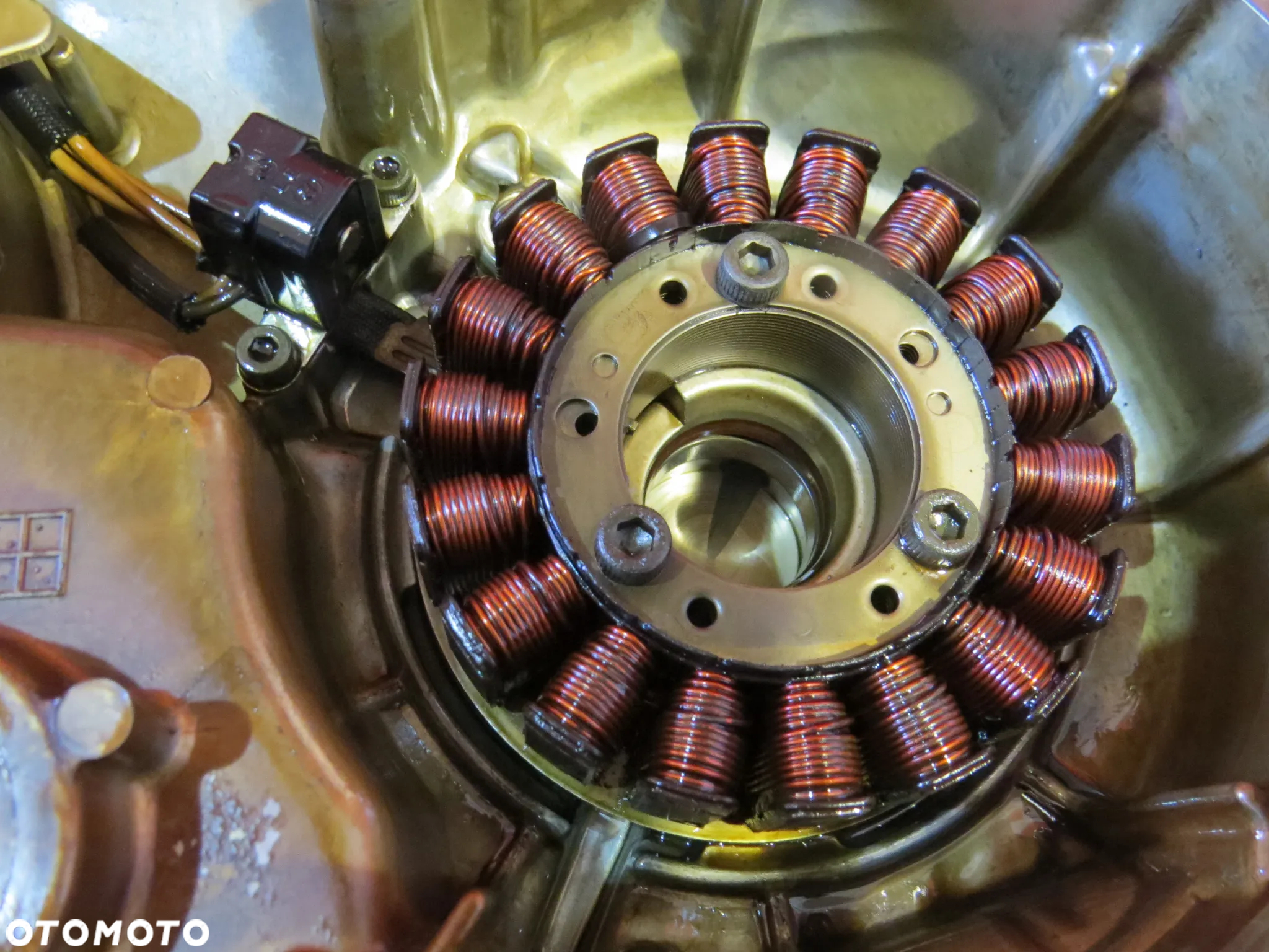 YAMAHA TMAX 500 T-MAX T MAX 2003 stator stojan cewki uzwojenie dekiel miska - 4