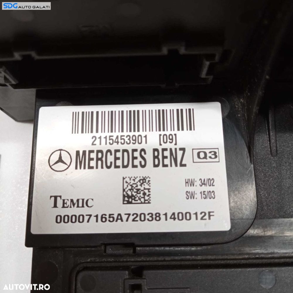 Panou Tablou Sigurante Relee SAM Mercedes Clasa E Class W211 E220 E270 2001 - 2009 Cod 2115453901 [1574] - 5